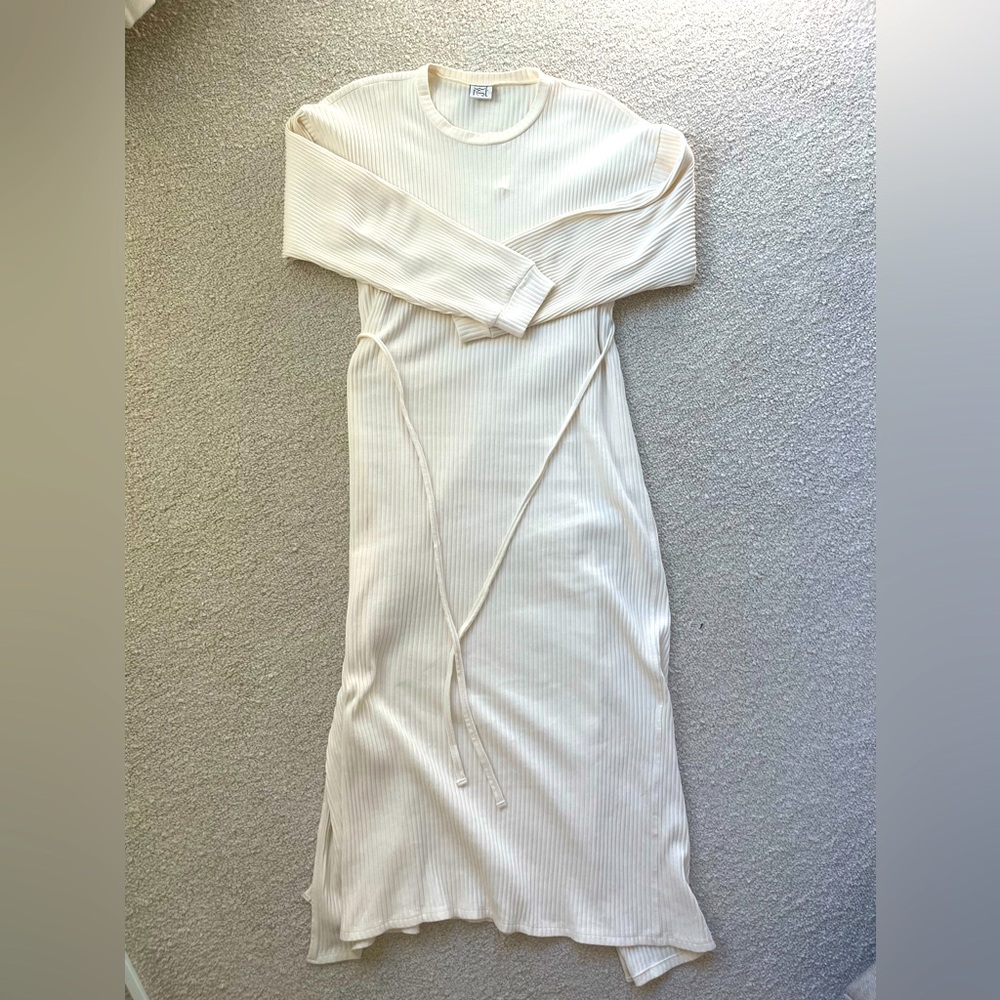 Baserange Shaw Kaftan Dress in ecru